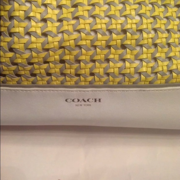 Coach Woven Legacy Tanner tote+crossbody Tassels - Picture 6 of 8